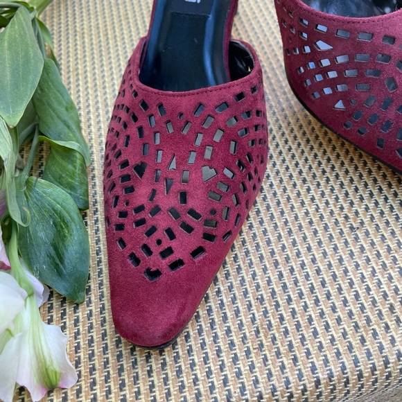 VANELI Suede Kitten Heel Mules - Picture 3 of 12